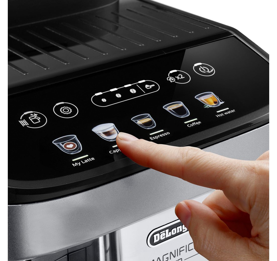De'Longhi Kaffeevollautomat Magnifica Evo ECAM290.61.SB- 5 Rezepte, perfekter Milchschaum, LatteCrema Milchsystem, automatische Entkalkung und Reinigung – Bild 5