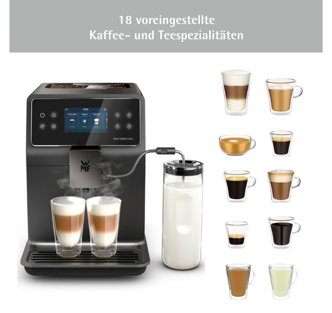 WMF Kaffeevollautomat Perfection 890L CP855815, intuitive Benutzeroberfläche, perfekter Milchschaum, selbstreinigend – Bild 5