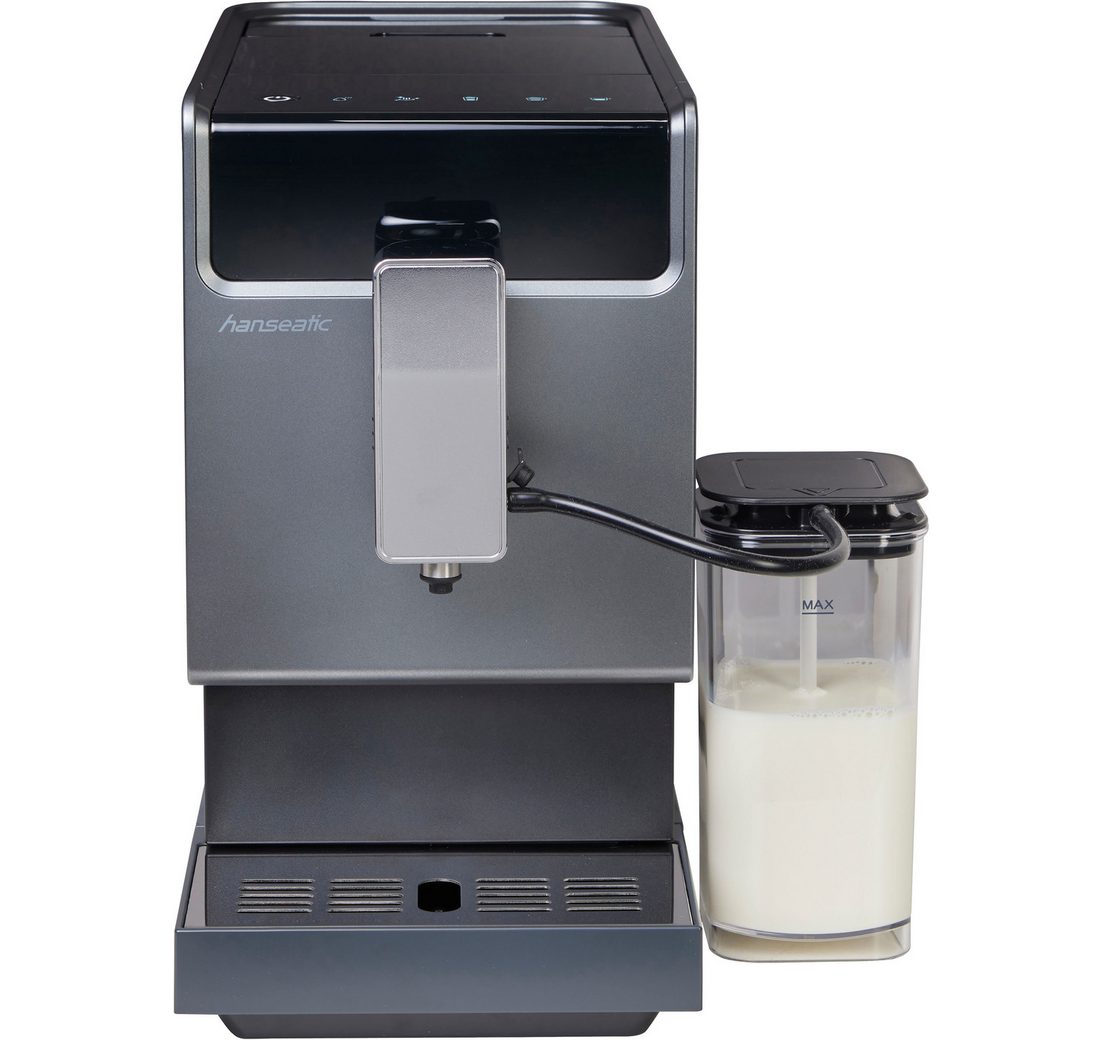 Hanseatic Kaffeevollautomat HACM121470ST, magnetisch, abnehmbare Tassenabstellfläche, zwei separate Milchtanks – Bild 5