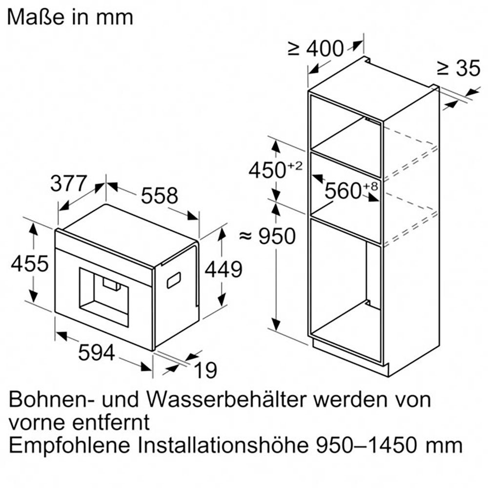 BOSCH Einbau-Kaffeevollautomat CTL7181B0 – Bild 5
