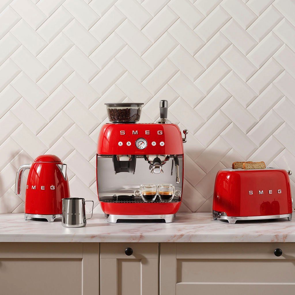 Smeg Espressomaschine EGF03RDEU, mit integrierter Kaffeemühle – Bild 4
