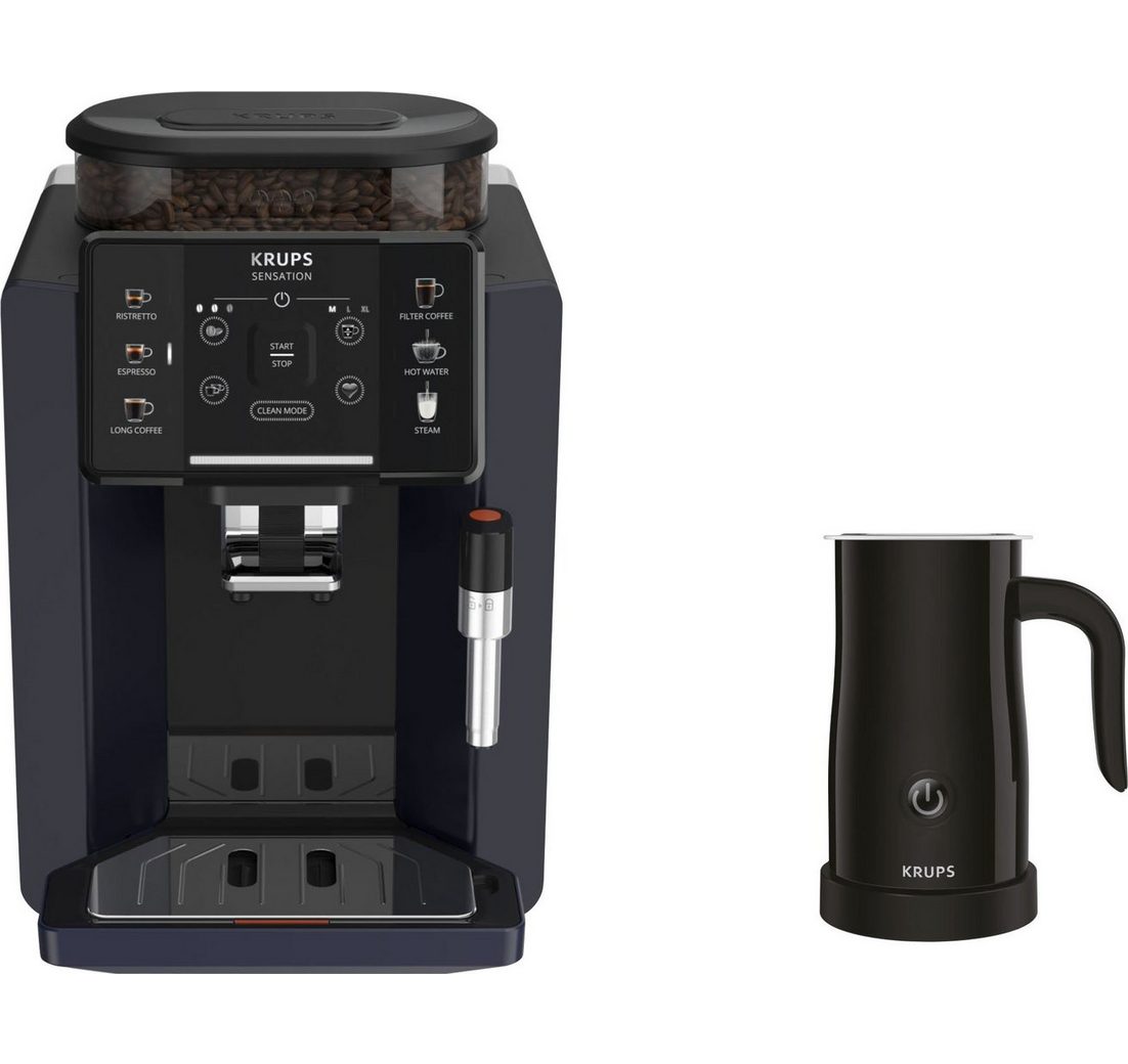 Krups Kaffeevollautomat EA910B.23 Sensation Milk Bundle